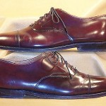 Men’s Cole Haan Burgundy Leather Cap Toe Oxfords Size 9.5 D