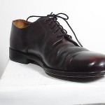 Cole Haan City Dark Red/Brown Distressed Leather Oxfords Mens Size 8 D Shoes