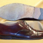 Men’s Cole Haan Burgundy Leather Cap Toe Oxfords Size 9.5 D