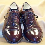 Men’s Cole Haan Burgundy Leather Cap Toe Oxfords Size 9.5 D
