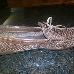Cole Haan Woven Brown Leather Moccasins Loafers Shoes size 11D