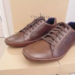NIB COLE HAAN MEN’S AIR MITCHELL OXFORD DARK BROWN PEBBLE SKIN LEATHER LACE UP
