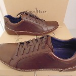 NIB COLE HAAN MEN’S AIR MITCHELL OXFORD DARK BROWN PEBBLE SKIN LEATHER LACE UP