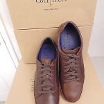 NIB COLE HAAN MEN’S AIR MITCHELL OXFORD DARK BROWN PEBBLE SKIN LEATHER LACE UP