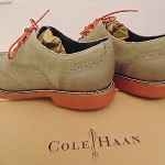 NIB COLE HAAN AIR GREAT JONES WINGTIP 2-TONE NUBUCK OXFORDS SUMMER KHAKI  BRICK