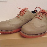 NIB COLE HAAN AIR GREAT JONES WINGTIP 2-TONE NUBUCK OXFORDS SUMMER KHAKI  BRICK