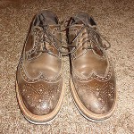 NICE Hugo Boss Orange Label Distressed Wingtips Bravox Casual Shoes EURO 41 / 8