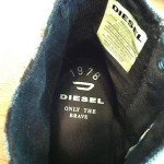 Diesel FUNKYON High Top/Boot Athletic Shoes – Plaid & Gray Suede – Size 11/44.5