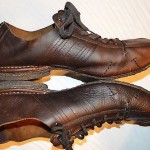 DIESEL SANTOS MENS SZ 12 M BROWN LEATHER OXFORDS SNEAKERS COMFORT SHOES