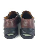 Cole Haan Nike Air Dark Brown Leather Loafer Slip On Comfort Shoes Men 9.5 B