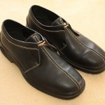 Men’s COLE HAAN Country Casual Oxfords, Muted Black Leather – Size 9 M