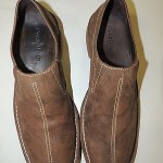 COLE HAAN Mens 10.5 India Slip On Loafers Brown Weathered shoes L@@K!