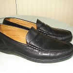 Cole Haan Nike Air BLACK Leather Penny Loafer’s Size 11 M