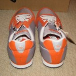 NIB DIESEL Jake Slocker S Flint Gray/Vermillion Orange Casual Shoes Men Size 10