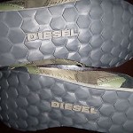 Diesel Mens Eagle Loop brown dark green Leather Lace Up Sneakers Shoes 11