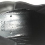 HUGO BOSS Chelsea Ankle Boots Dress Sleek Black Leather Men’s Size 11.5