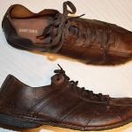 DIESEL SANTOS MENS SZ 12 M BROWN LEATHER OXFORDS SNEAKERS COMFORT SHOES