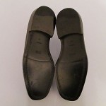 New Men’s Boss Hugo Boss Metal Logo Black Shoes/Made In Italy