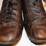 DIESEL SANTOS MENS SZ 12 M BROWN LEATHER OXFORDS SNEAKERS COMFORT SHOES