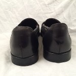 Mens shoes COLE HAAN Bragano Italy black woven leather tassle loafers sz 9.5 M