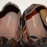 DIESEL SANTOS MENS SZ 12 M BROWN LEATHER OXFORDS SNEAKERS COMFORT SHOES