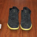 Cole Haan Lunargrand Chukka Suede – Black / Volt / Yellow boot -Size 9.5/wingtip
