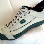 12 Diesel Gray Green Leather Nylon Mesh Lace Front Loafers Oxfords