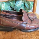 Cole Haan Mens 8M Brown Leather Loafer Casual Slip On Driving Shoes