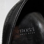 HUGO BOSS BLACK LEATHER WINGTIPS OXFORD  SHOES SZ 7 1/2 D