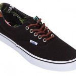 Vans Era 59 Canvas Black w/ Brown Leather Accents Sz 7 Aloha C&L Black