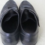 Men’s Hugo Boss pebbled black leather velcro sneakers shoes sz 45 (11 U.S.)