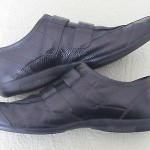 Men’s Hugo Boss pebbled black leather velcro sneakers shoes sz 45 (11 U.S.)