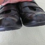 Men’s Hugo Boss pebbled black leather velcro sneakers shoes sz 45 (11 U.S.)
