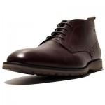 $350 NEW Hugo Boss Brown Mens Ankle Dress Leather Boots 7 40 Welted Casual 7.5