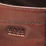 $350 NEW Hugo Boss Brown Mens Ankle Dress Leather Boots 7 40 Welted Casual 7.5