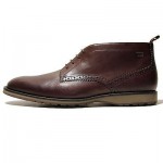 $350 NEW Hugo Boss Brown Mens Ankle Dress Leather Boots 7 40 Welted Casual 7.5
