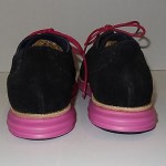 NIB Cole Haan LUNARGRAND Wingtip Sz 11.5 M Black Suede Pink Sidewalls Oxfords