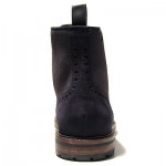 $495 Hugo Boss Mens Ankle Hiking Navy Blue Boots 13 46 Army Motorcycle 14 47