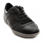 NIB Men’s HUGO BOSS Starros Black Shoes leather sneakers size 9 US, 8 UK, 42 EU