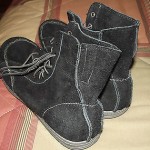 Diesel Whoop men size 12 suede hiking trainers black leather, expensive $145