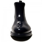 Hugo Boss ITALY Navy Blue Ankle Rain Dress Boots Mens 12 45 Casual Patent 11.5