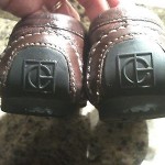 Cole Haan brown pebbled leather driving moccasins men’s 7