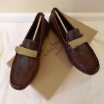 NEW COLE HAAN Somerset Bit II Earth Tumbled Brown Leather W. Brass Bit Sz. 10