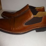 Cole Haan 10 M Brown SLIP on Leather Shoes Low Cut Ankle Boot slip on