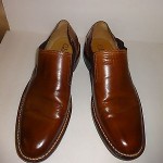 Cole Haan 10 M Brown SLIP on Leather Shoes Low Cut Ankle Boot slip on