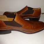 Cole Haan 10 M Brown SLIP on Leather Shoes Low Cut Ankle Boot slip on