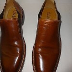 Cole Haan 10 M Brown SLIP on Leather Shoes Low Cut Ankle Boot slip on