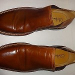 Cole Haan 10 M Brown SLIP on Leather Shoes Low Cut Ankle Boot slip on