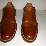 Cole Haan 10 M Brown SLIP on Leather Shoes Low Cut Ankle Boot slip on