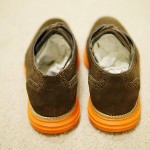 Cole Haan Lunargrand Wingtip Dark Brown Orange Suede US 9.5